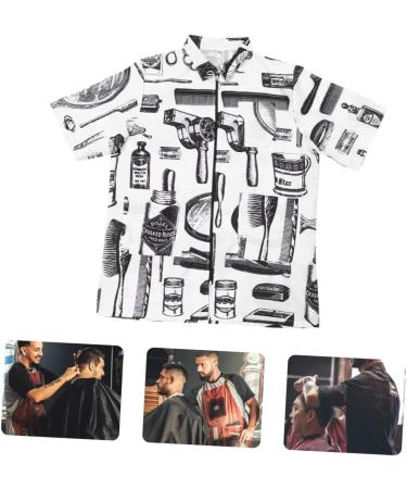 Mikinona Hair Cutting Technician in Hairdressing Overalls Vests for Women Men s Vest Womens Quilted Jacket Hairdresser Uniform Spa Robes Mens Overalls Short Sleeve Work Clothes White Fiber - Buy Online on GoSupps.com