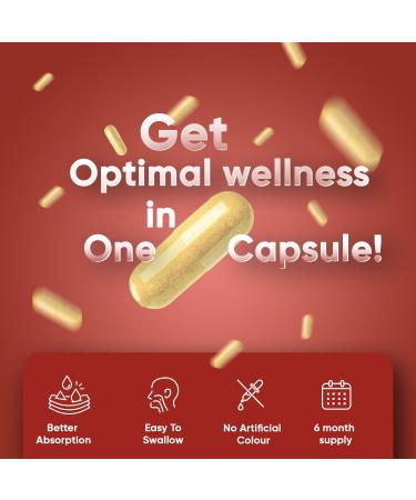 Glucosamine and Chondroitin High Strength 180 Capsules with Hyaluronic Acid MSM Vitamin C & Turmeric - Joint and Skin Supplements - 6-month Supply - Buy Online on GoSupps.com