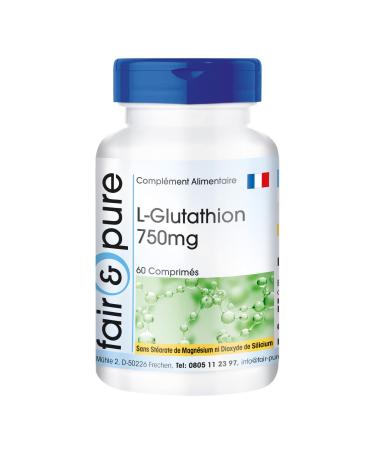 Fair & Pure - L-Glutathione 750mg - reduced - vegan - highly dosed - 60 tablets