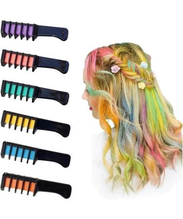 10pcs Temporary Hair Chalk Hair Color Comb Washable Hair Dye Salon Party Set -HnQ - Buy Online on GoSupps.com