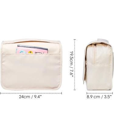 Waterproof Travel Hanging Toiletry Bag & Cosmetic Organizer - Beige | For Women - Buy Online on GoSupps.com