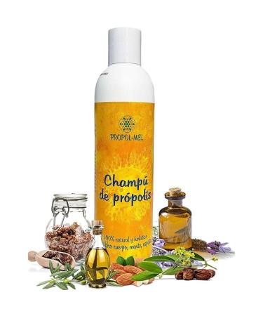 Propol-Mel - Natural Propolis Shampoo 250 ml | Neutral pH | Regenerative and Moisturizing Care | Certified Organic | Made in Spain | Softens Gives Shine and Volume | Protects the Scalp