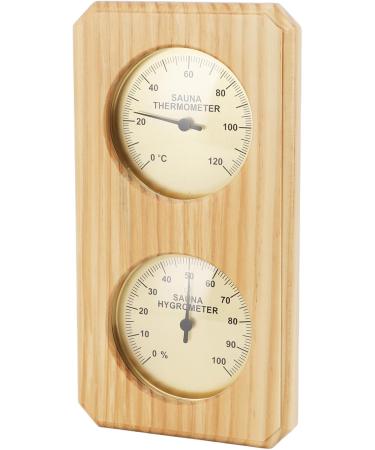 Sauna Thermometer Hygrometer 2-in-1 | Premium Wood & Copper Hygrothermograph for Bathroom - Ship Worldwide - Buy Online on GoSupps.com