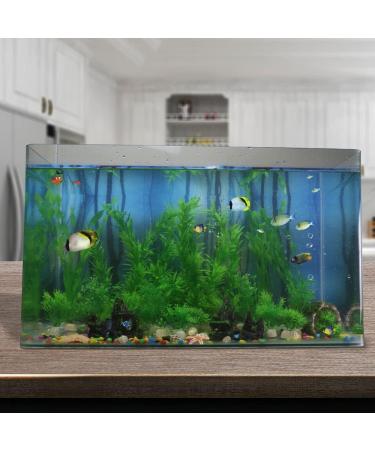Ctpeng 23-Piece Artificial Aquarium Plants - Green & White Plastic Aquarium Decoration for International Shipping - Buy Online on GoSupps.com