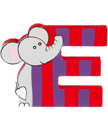Wooden Letter E Elephant by Orange Tree Toys - Personalized Baby Name Decor for Safari Nursery & Kids Bedroom - Buy Online on GoSupps.com