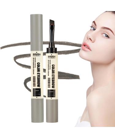 Eyebrow Gel Tint | Eyebrow Mascara Tinted Brow Cream With Brush - Natural Eyebrow Mascara Tinted Brow Cream Double Head Liquid Eyebrow Pencil All Day Hold Lambo Black - Buy Online on GoSupps.com