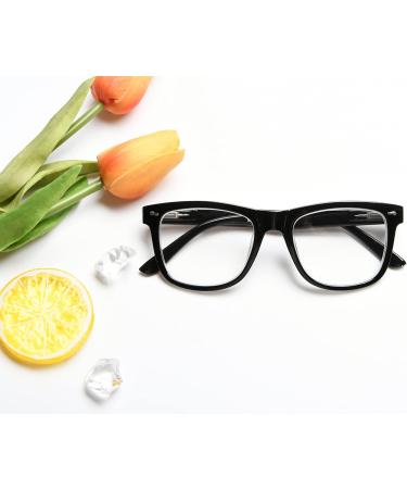 Buy Eyekepper Women's & Men's Reading Glasses Large Square Lenses Spring Hinges Black 0.75 Diopters International Shipping Available - Buy Online on GoSupps.com