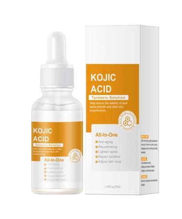 Uzionoie Turmeric Serum For Dark Spot Removal Curcuma Serum Cogic Acid Dark Spots Oil Corrector For Face And Body Natural Nourishing Turmeric Oil Moisturizing Cleanses