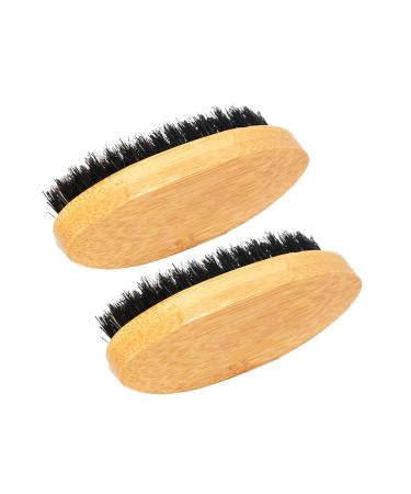AnSafe Shaving Brush Handmade Foam Soap Head Styling Beard Brush Bristle Hair Shaving Brush 2 Pieces