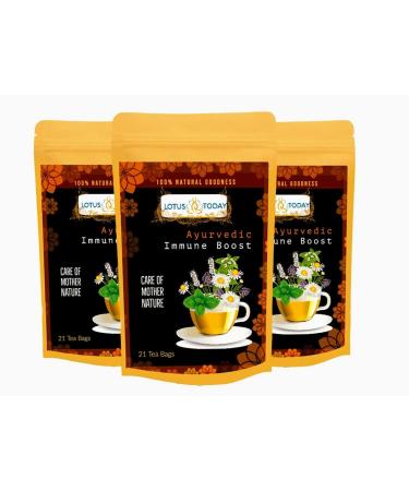 lotustoday Lotustoday Herbs Detoxifying Tea 21 Tea Bags 3 Pack 63 Herbal Tea Blends (Immunity Stimulating Tea 63 Tea Bags - 3 Pack)