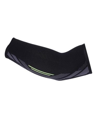 Elbow Protective Sleeve - Unisex Sports Wrist Support Brace Guard - Black (L) - Ideal for Injury Recovery & Comfort - Buy Online on GoSupps.com