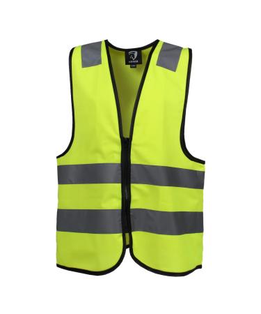 HORKA Vest With Elastic Fluorescent & Reflective Lightweight Horse Rider Safety M Yellow - Buy Online on GoSupps.com