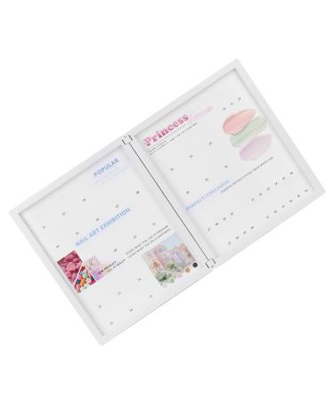 Nail Color Card Nail Display Book Magnetic Buckle Design Utomatic Adsorption Strong and Sturdy for Nail Salon for Nail Art Works Display