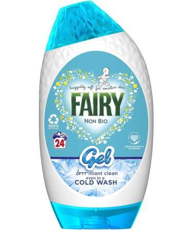 Fairy Non Bio Laundry Washing Gel 24w 840ml & Fairy Fresh Fabric Conditioner Snuggly Soft for Sensitive Skin 50 washes 1.65L Almond Milk & Manuka Honey Scent + for You: Organza Small Bag - Buy Online on GoSupps.com