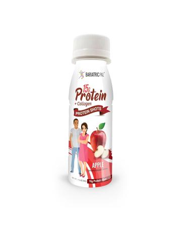 BariatricPal 15g Ready-to-Drink Whey Protein & Collagen Shots - Apple (6 Bottles) - Buy Online on GoSupps.com