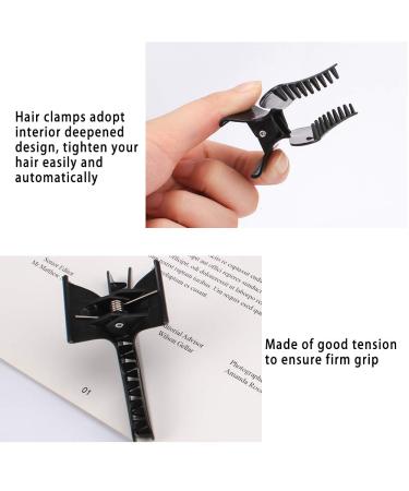 Ondder Black Butterfly Hair Clips for Salon Styling - Pro Hair Clamps for Cutting, Coloring & Sectioning - Hair Accessories for Women - Buy Online on GoSupps.com