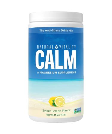 Natural Vitality Natural Calm The Anti-Stress Drink Sweet Lemon Flavor 16 oz (453 g)