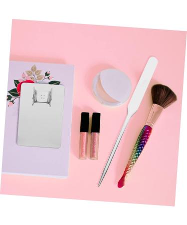 Palette Stick Scraper & Foundation Blending Tray - Essential Makeup Tools for Artists | 2 Sets Makeup Mixing Ring & Stainless Steel Supplies - Buy Online on GoSupps.com