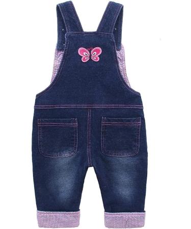 Kid's Cool Space Baby Girl Jean Overalls 6-12 Months Blue-1301 | Toddler Denim Cute 3D Bunny Outfit - Buy Online on GoSupps.com