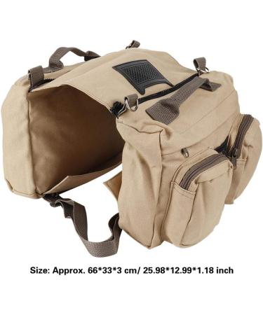 Pssopp Dog Pack Breathable Pet Outdoor Backpack Hound Travel Camping Hiking Saddle Bag Dog Rucksack with 2 Capacious Side Pockets for Medium and Large Dogs - Buy Online on GoSupps.com