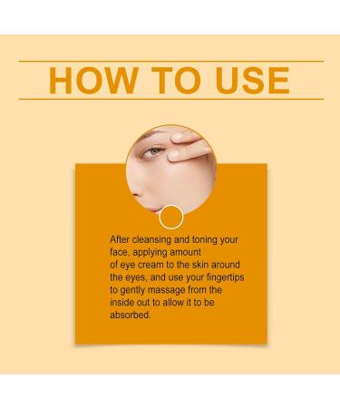  homomdy Eye cream for dark circles and puffiness with peptides smooths fine lines and fine lines nourishing ingredients reduces bags under the eyes penetrates quickly and does not grease - Buy Online on GoSupps.com