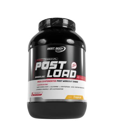 Best Body Nutrition Professional Post Load 2.0 Tropical all-in-one workoutshake with BCAA glutamine and creatine workout 1800 g can