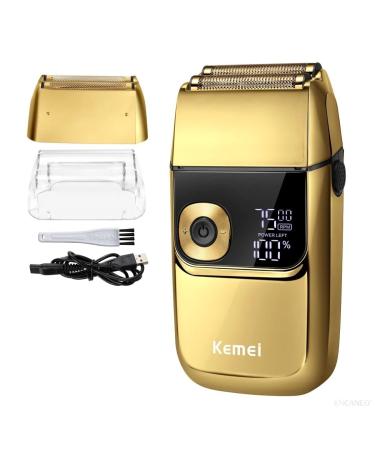 Men's Shaver Double Foil Professional Electric Shaver for Razors Head for Bald Barber Supplies Hair & Beard Trimmer Cordless