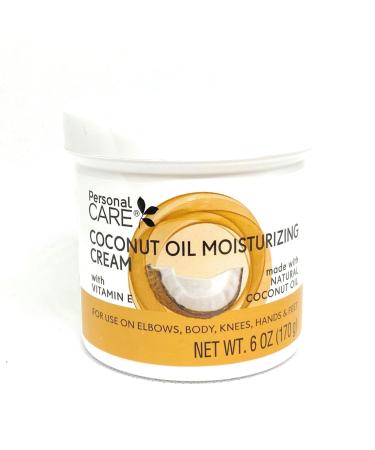 Personal Care Coconut Oil Moisturizing Cream with Vitamin E 6 oz (Pack of 1)