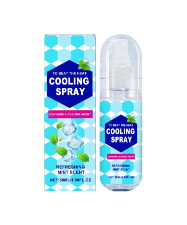 Cooling Spray For Hot Days 50ml After Sun Moisturizer Skin Protection for Kids Face Beach Vacation Tanning Family Scalp Outdoors Body