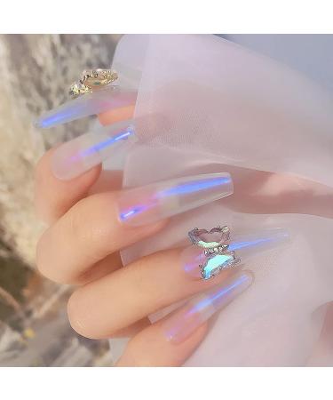 SANWOOD Shiny Butterfly Nail Ornament | 3D Crystal Colorful Foil Paint Decorations for DIY Manicure Nail Art #04 - International Shipping Available - Buy Online on GoSupps.com