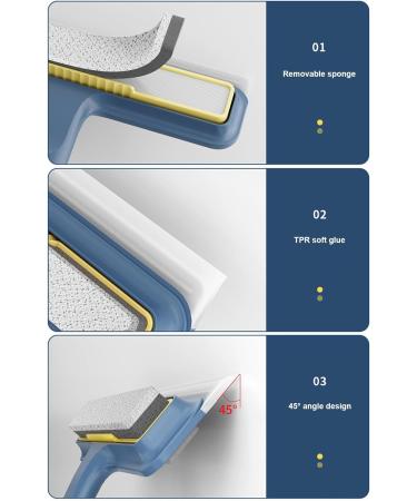 itrimaka Mesh Screen Cleaner Brush | 4-in-1 Cleaning Brush For Window Screen Wet And Dry Dual-Use Window Cleaner Tool Pet Hair Brush For Screen Sofa Wall Cleaning Blue - Buy Online on GoSupps.com
