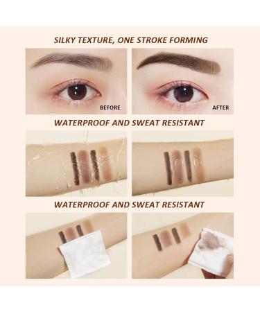 HJOPA 2 in 1 Eyebrow Cream and Powder Set | Long-lasting Waterproof Makeup in Natural Brown | Includes Brush and Card | 0.04 Ounce - Buy Online on GoSupps.com