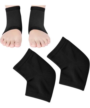 Moisturizing Gel Heel Socks Gel Heel Sleeves Gel Socks for Foot Care Foot Skin Protector Relieve Pain and Pressure Heel Cushion(Black) - Buy Online on GoSupps.com