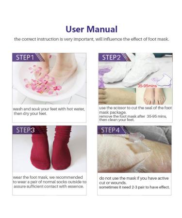 Onkessy Foot Peel Mask - Exfoliating Dead Skin Feet Repair Treatment - For Men and Women - Pedicure Spa - 1 Pair - Buy Online on GoSupps.com
