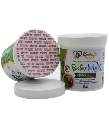 16oz Botox for Hair: Kachita Spell Capillary Treatment - Deep Hydration, Repair Dry/Damaged Hair, Reduce Frizz, 0% Formaldehyde-Free - Volume Control, Smoothness - Deep Conditioning by BotoxMax - Buy Online on GoSupps.com