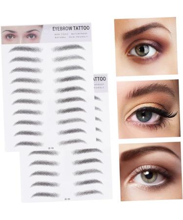 FOMIYES 4 Pcs 3d Eyebrow Stickers 3d Stickers Waterproof Suit Cosmetology Kit Eyebrow Tool Shaper Make up 4d - Buy Online on GoSupps.com