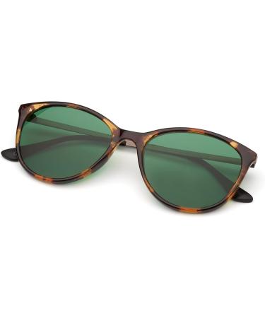 MigraLens Liberty Migraine Relief Glasses | Green Lens for Women | Tortoiseshell Light Brown - Buy Online on GoSupps.com