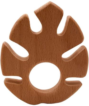 Wendysun 10pcs Cartoon Wood Teether - Pure Natural Animal Banana Leaf Shape Baby Teething Toy - Buy Online on GoSupps.com