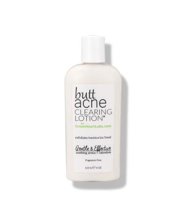 Butt Acne Clearing Lotion for Body  Back  Bum  & Thigh - Special Acne Treatment Cream Formula Clears Pimples  Spots  Ingrown Hairs  Razor Burn  Bumps  Blackheads  and Blemishes. Vegan & Cruelty Free. - by Green Heart Lab...