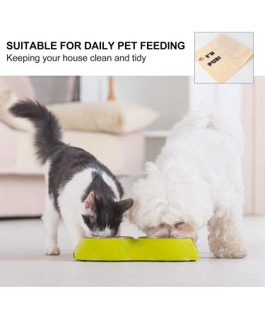 ULTECHNOVO Cat Litter Mat - Washable Pet Pad for Litter Boxes, Orange Cat Pattern Chocolate - Buy Online on GoSupps.com