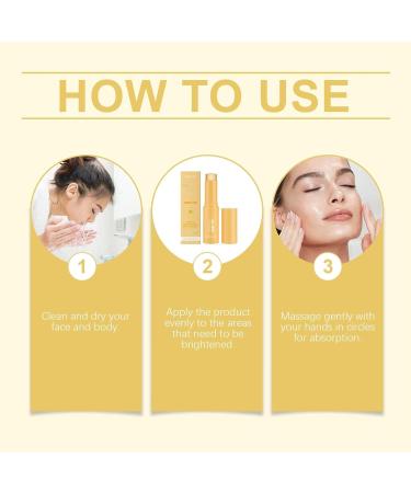JIAOY Vitamin C serum stick whitening serum stick with vitamin C eye balm lightens and reduces swelling moisturizing balm for face and body compensates 3 pieces 3 pieces - Buy Online on GoSupps.com