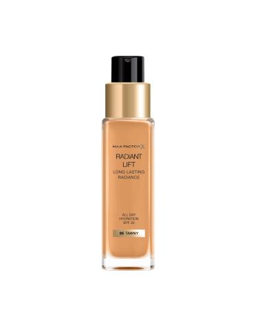 Max Factor Radiant Lift Liquid Pump Medium to Full Coverage Radiant Finish Foundation with SPF30 and Hyaluronic Acid  095 Tawny  Dark Skin Tone  30ml 095 Tawny 30 ml (Pack of 1)