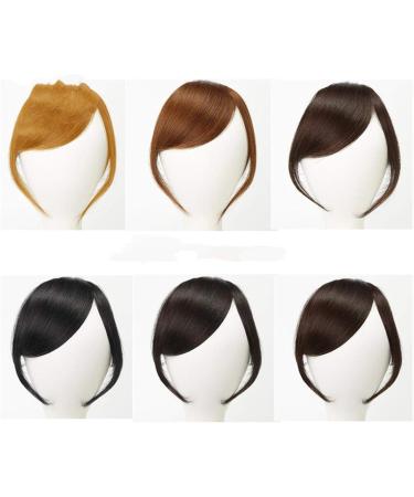 Clip in Fringe Clip in Bangs Clip In Hair Bangs Thick Bangs Clip On Side Bangs Straight Fringe Hair Extensions (Color : Side Dark Brown) - Buy Online on GoSupps.com