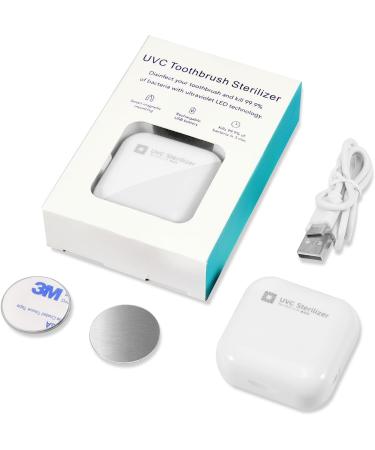 Thopeb UV-C Toothbrush Sanitizer - Portable Sterilizer Cover for Any Size Toothbrush - White - Buy Online on GoSupps.com