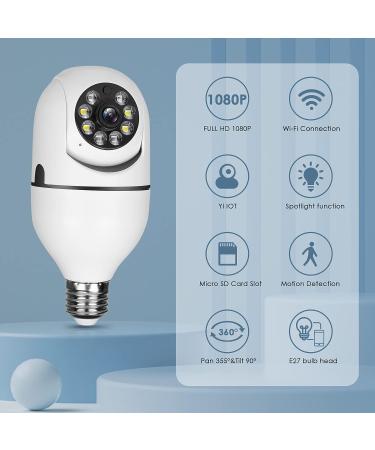 UPULTRA 1080P Wireless WiFi Outdoor Security Camera 2 Pack with 360 Panoramic View, Motion Detection, Two-Way Audio, Night Vision - 2PK Kit - Buy Online on GoSupps.com