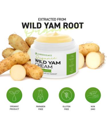 Wild Yam Cream for Hormone Balance - Dr. Barbara O'Neill's Organic Menopause & Menstrual Support - 4 OZ - Fast International Shipping - Buy Online on GoSupps.com