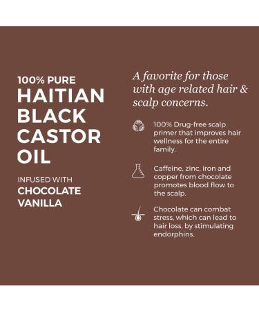 KREY L ESSENCE Haitian Black Castor Oil Chocolate Vanilla 2oz - Hair Growth and Shine Booster - Buy Online on GoSupps.com