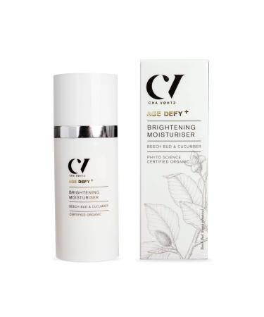 Green People Age Defy+ Brightening Moisturiser 30ml | Natural & Organic Anti-Ageing Face Cream | Day & Night Moisturiser for Mature Skin | Paraben Free & Ethyl Alcohol Free | Cruelty Free & Vegan