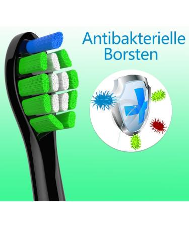 Buy Wardimark Replacement Brushes for Philips Sonicare - 8 Black Gum Care Brush Heads - International Shipping Available - Buy Online on GoSupps.com