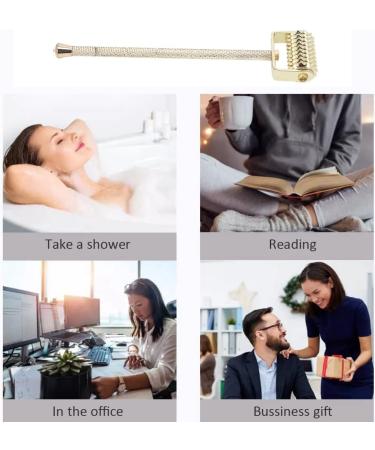 CUEA Face Massaging Derma Roller Aluminum Alloy Face Massaging Roller for Home Use for Hands Head - Buy Online on GoSupps.com